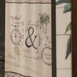 Modern Farmhouse bathroom curtain new with hooks🌳